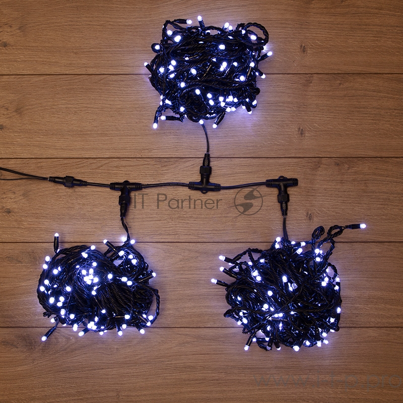 Гирлянда LED ClipLight 24V, 3 нити по 10 метров, цвет диодов Белый