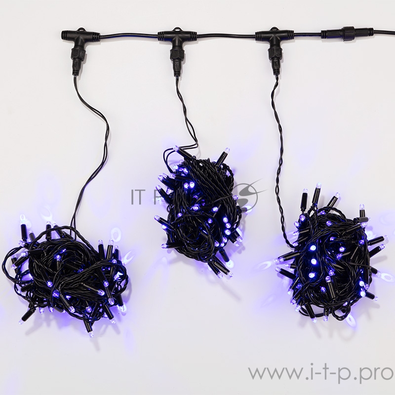 Гирлянда LED ClipLight 24V, 3 нити по 10 метров, цвет диодов Синий