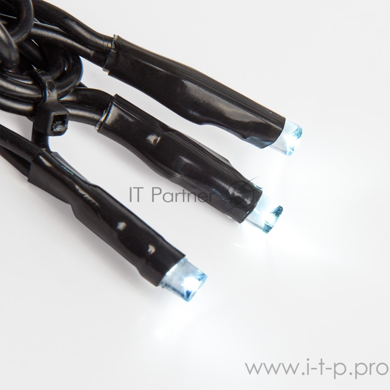 Гирлянда Твинкл Лайт 10 м, черный ПВХ, 100 диодов, цвет белый/мультиколор