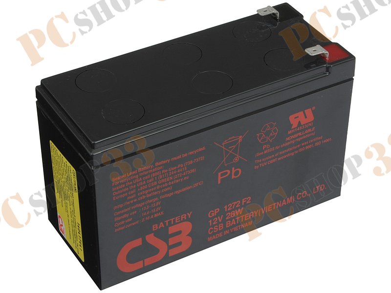 Батарея аккумуляторная CSB GP 1272 F2 12В 7.2А*ч