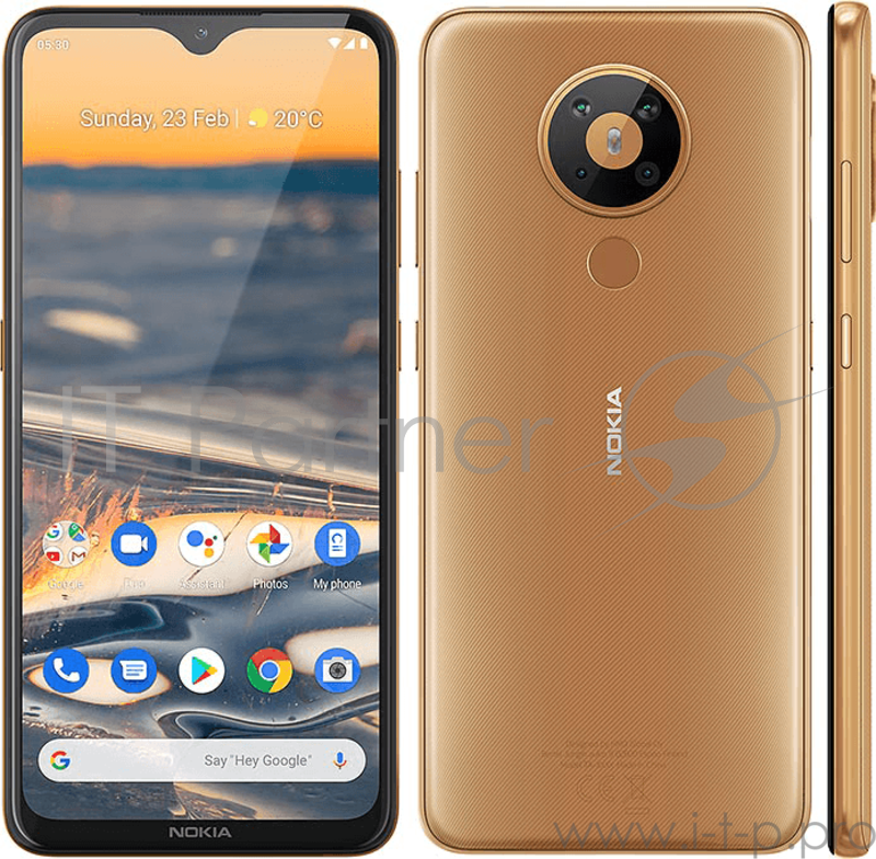 Смартфон Nokia NOKIA 5.3 DS TA-1234 3/64 CYAN, 6.55 1080x2220, 1.8GHz, 8 Core, 4GB RAM, 64GB, up to 512GB flash, 16 МП + 5 МП + 8 МП + 8 МП/8Mpix, 2 Sim, 2G, 3G, LTE, BT v5.0, Wi-Fi, NFC, GPS, Galileo, Glonass, Type-C, 4000mAh, Android 9.0 (Pie), 159