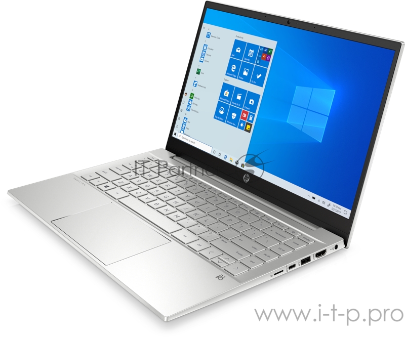 Ноутбук HP Pavilion 14-dv0031ur <2X2P2EA> i5-1135G7 (2.4)/8G/256G SSD/14.0FHD AG IPS/Int:Intel Iris Xe/noODD/Win10 (Natural silver)