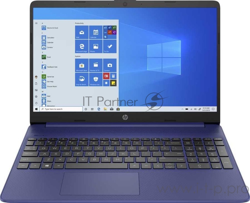 Ноутбук 15.6 IPS FHD HP 15s-fq2019ur indigo blue (Pen 7505/8Gb/512Gb SSD/noDVD/VGA int/DOS) (2X1S8EA)