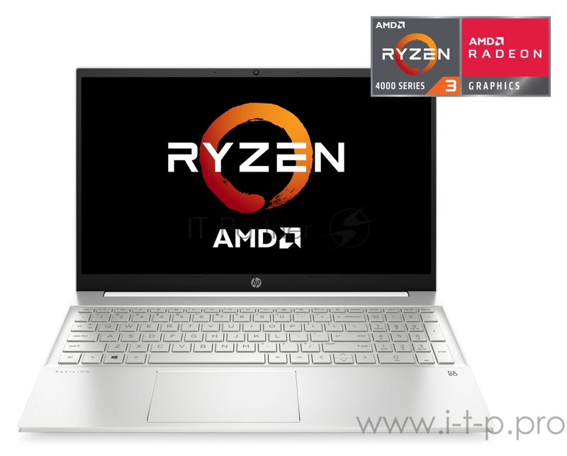 Ноутбук 15.6 IPS FHD HP Pavilion 15-eh0003ur ceramic white (AMD Ryzen 3 4300U/4Gb/256Gb SSD/noDVD/VGA int/W10) (281A3EA)