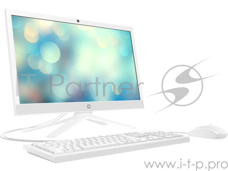 Моноблок HP 21-b0015ur NT 20,7 (1920x1080) Intel Celeron J4005, 4GB DDR4-2400 SODIMM (1x4GB), SSD 128GB, Intel UHD Graphics 600, noDVD, USB kbd&mouse, VGA webcam, Snow White, Win10, 1Y Wty