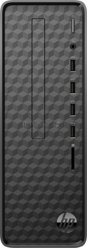ПК HP Slimline S01-pF1006ur i3 10100 (3.6)/4Gb/SSD256Gb/HDG/CR/Free DOS 3.0/GbitEth/WiFi/BT/180W/черный