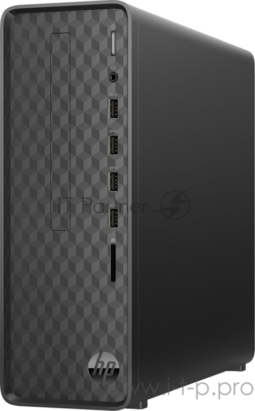 ПК HP Slimline S01-pF1006ur i3 10100 (3.6)/4Gb/SSD256Gb/HDG/CR/Free DOS 3.0/GbitEth/WiFi/BT/180W/черный