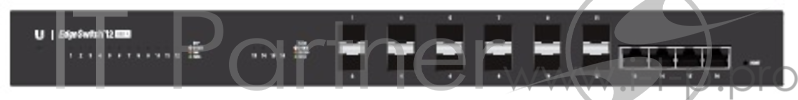 Сетевое оборудование UBIQUITI ES-12F Управляемый коммутатор в стойку, 12х SFP, 4х Gigabit RJ45
