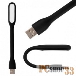 Фонари Perfeo Светодиодный гибкий USB фонарик PF-LU-001 Black, 4 светодиода, чёрный