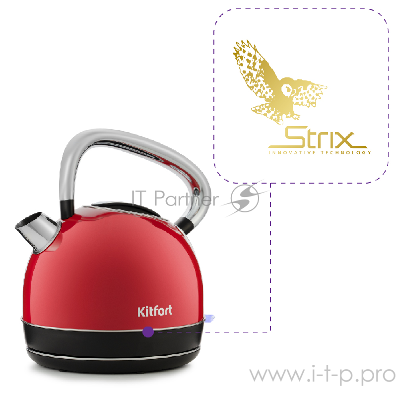 Чайник Kitfort КТ-696-1 красный