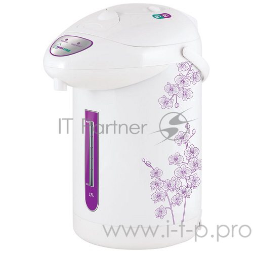 Термопот Homestar HS-5001 фиолетовые цветы, 2.5л, 750 Вт (в уп. 6 шт)