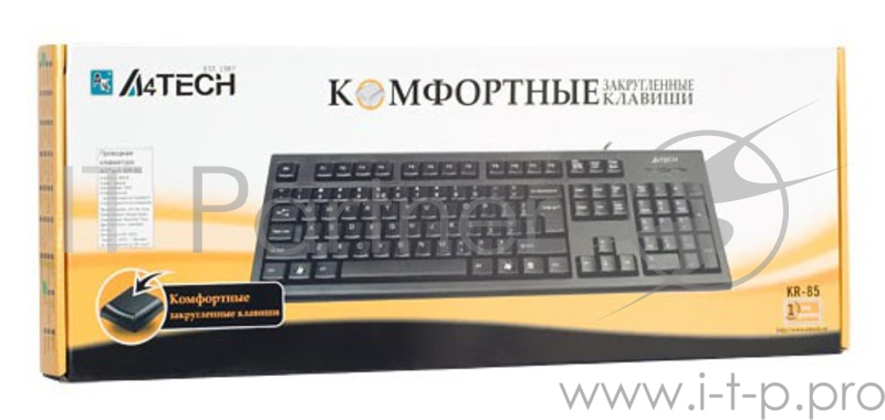 Клавиатура A4 KR-85 черный USB
