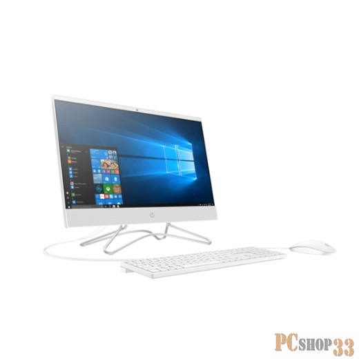Моноблок HP 22-c0032ur 4HF65EA (Core i5 8250U-1.60ГГц, 4ГБ, 16ГБ+1ТБ, UHDG, LAN, WiFi, BT, WebCam, 21.5 1920x1080, W10 H) + клавиатура + мышь