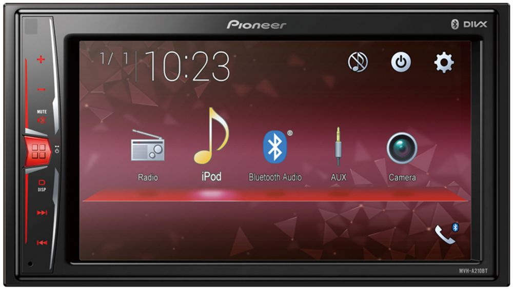 Автомагнитола Pioneer MVH-A210BT 2DIN 4x50Вт