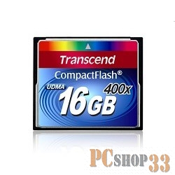 Карта памяти Compact Flash 16Gb Transcend, High Speed (TS16GCF400) 400-x