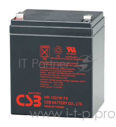 Батарея CSB HR 1221W F2 (12V, 5Ah)