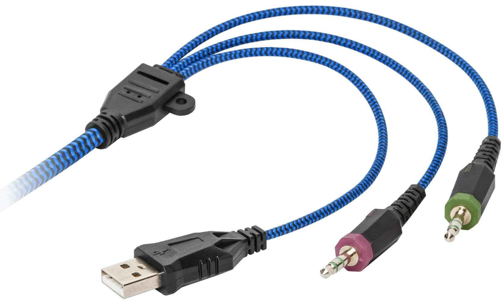 Наушники Defender Icefall G-510D белый+синий, кабель 2,2 м