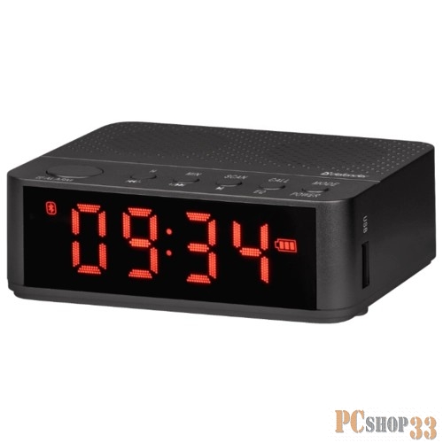 Колонки Defender Enjoy M800 черный, 3Вт, BT/Alarm/FM/USB