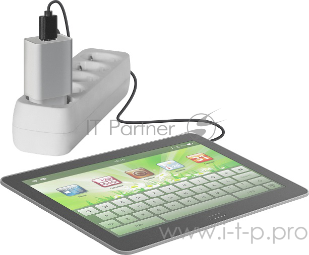 Аксессуар Defender Сетевой адаптер 1 порт USB, 5V / 2А (UPA-20) (83528)