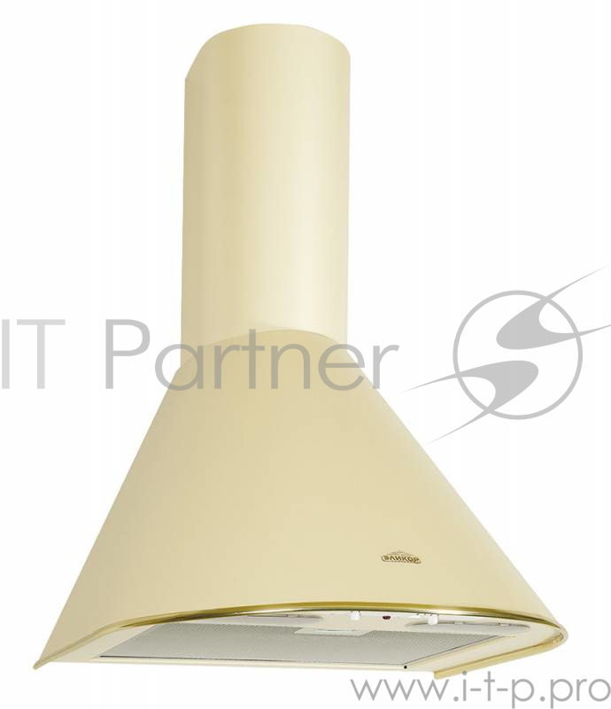 Вытяжка каминная Elikor Эпсилон 60П-430-П3Л черный/золотистый управление: ползунковое (1 мотор)