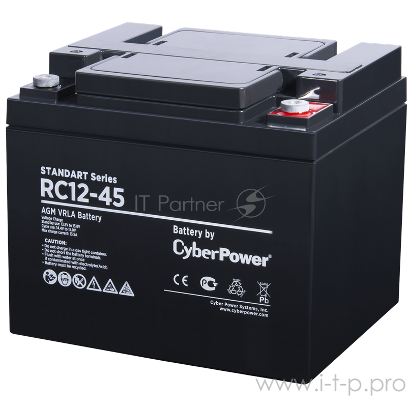 Аккумуляторная батарея SS CyberPower RC 12-45 / 12 В 50 Ач Battery CyberPower Standart series RC 12-45 / 12V 50 Ah