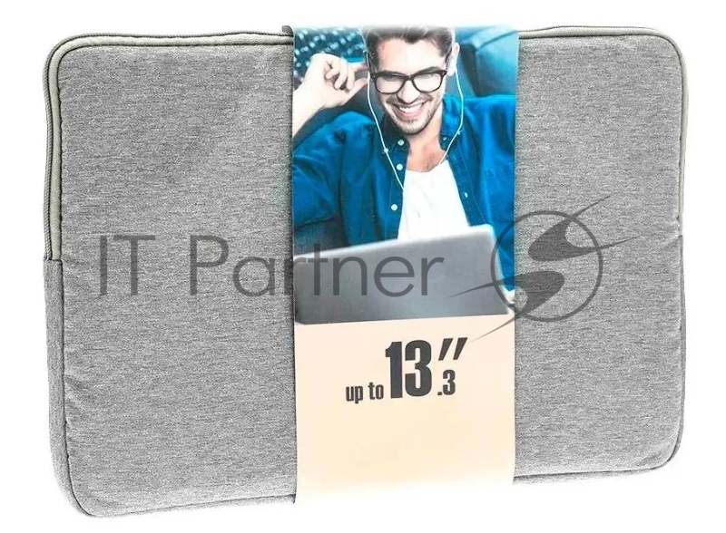 Чехол для ноутбука 13.3 Riva 7703 серый полиэстер