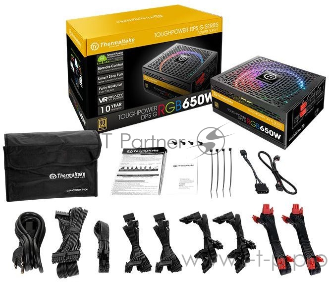Блок питания PS-TPG-0650DPCGEU-G ToughpowerGrand/Digital/650W/A 2.3 & EPS 2.92/A-PFC/14cm/EU/80Plus Gold RTL{2}