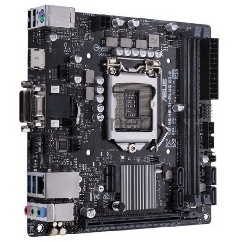 Материнская плата Asus PRIME H310I-PLUS R2.0 Soc-1151v2 Intel H310C 2xDDR4 mini-ITX AC`97 8ch(7.1) GbLAN+VGA+DVI+HDMI