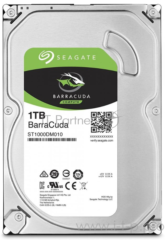 Жесткий диск Seagate Original SATA-III 1Tb ST1000DM010 Barracuda (7200rpm) 64Mb 3.5