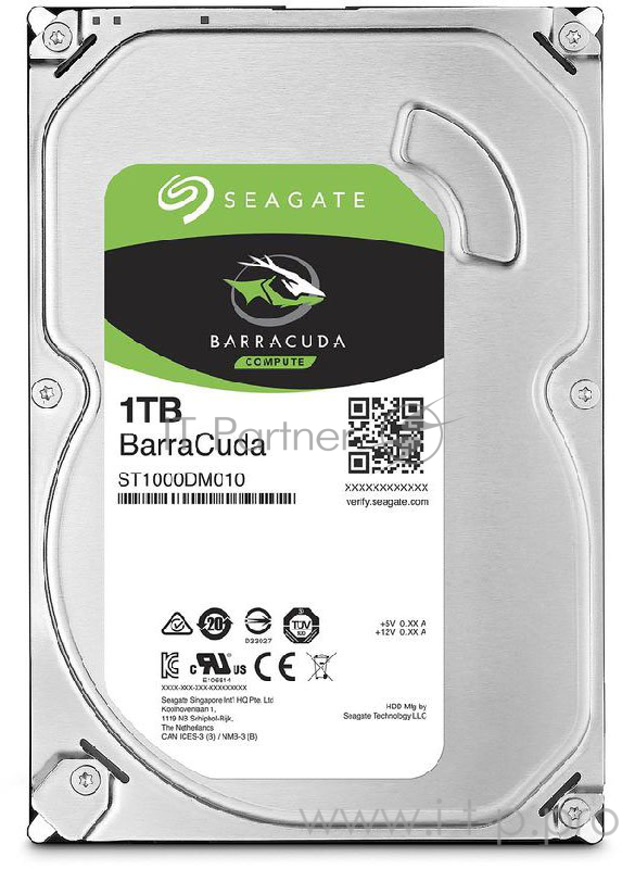 Жесткий диск Seagate Original SATA-III 1Tb ST1000DM010 Barracuda (7200rpm) 64Mb 3.5