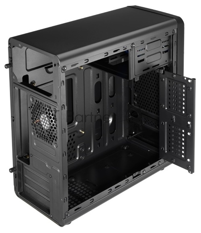 Корпус Aerocool Qs-182 черный без БП mATX 2x120mm 2xUSB2.0 1xUSB3.0 audio
