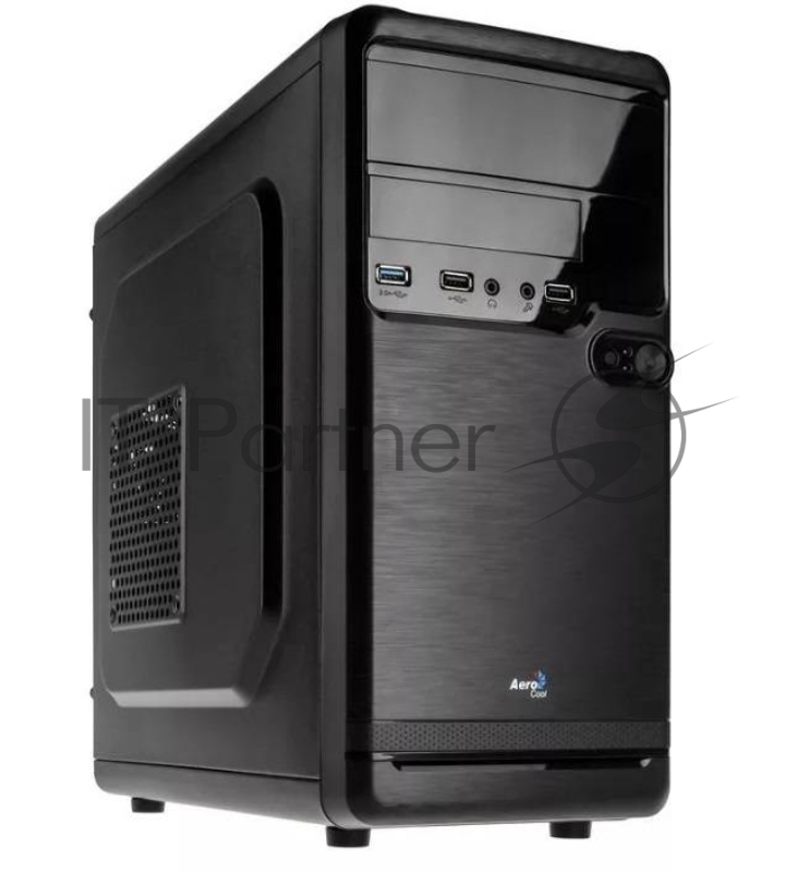 Корпус Aerocool Qs-182 черный без БП mATX 2x120mm 2xUSB2.0 1xUSB3.0 audio