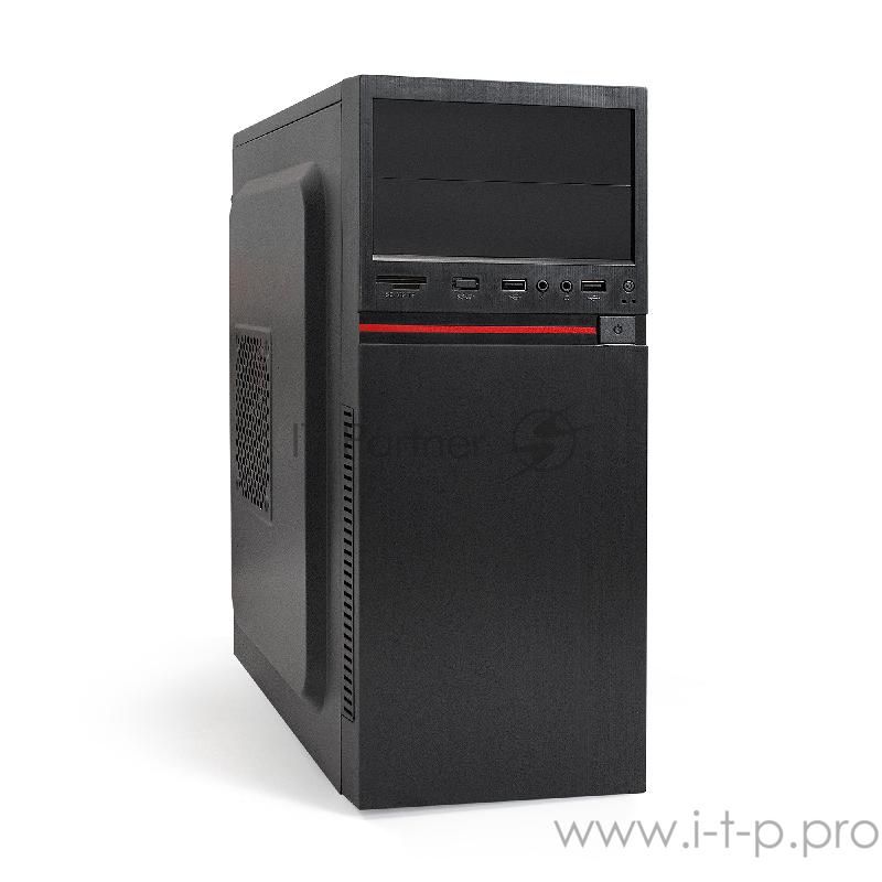 Корпус Miditower ExeGate EX286442RUS AA-329 (ATX, без БП, 2*USB, HD аудио, черный)