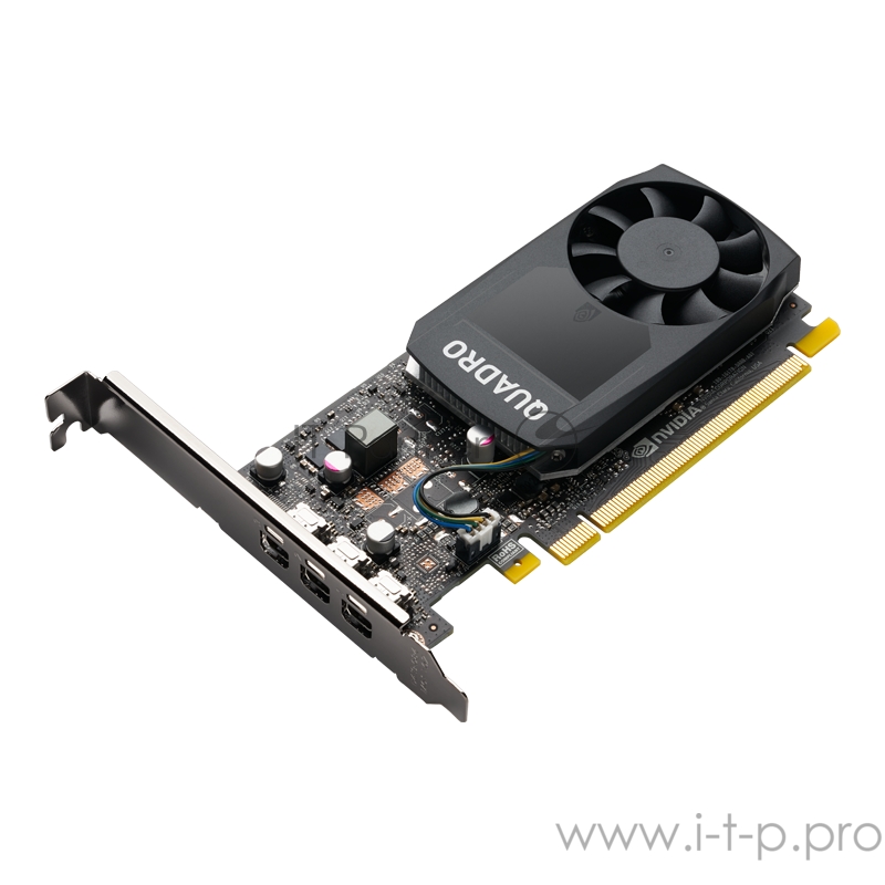 PNY Video Card VCQP400V2BLK-5 NVIDIA Quadro P400, 2 GB GDDR5/64 bit, PCI-E 3.0, 3xMini DisplayPort