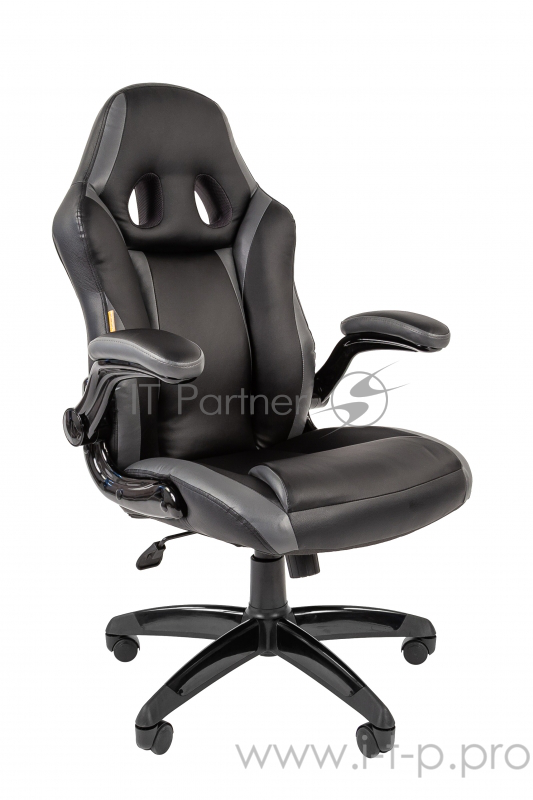 Офисное кресло Chairman game 15 Россия экопремиум черный/серый (7022780)