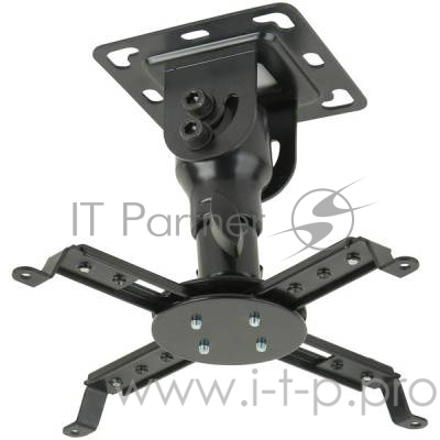 Крепление потолочное Kromax PROJECTOR-10 серый для проектора, 3 ст свободы, наклон 30°, вращение на 360°, от потолка 155 мм, нагрузка до 20 кг