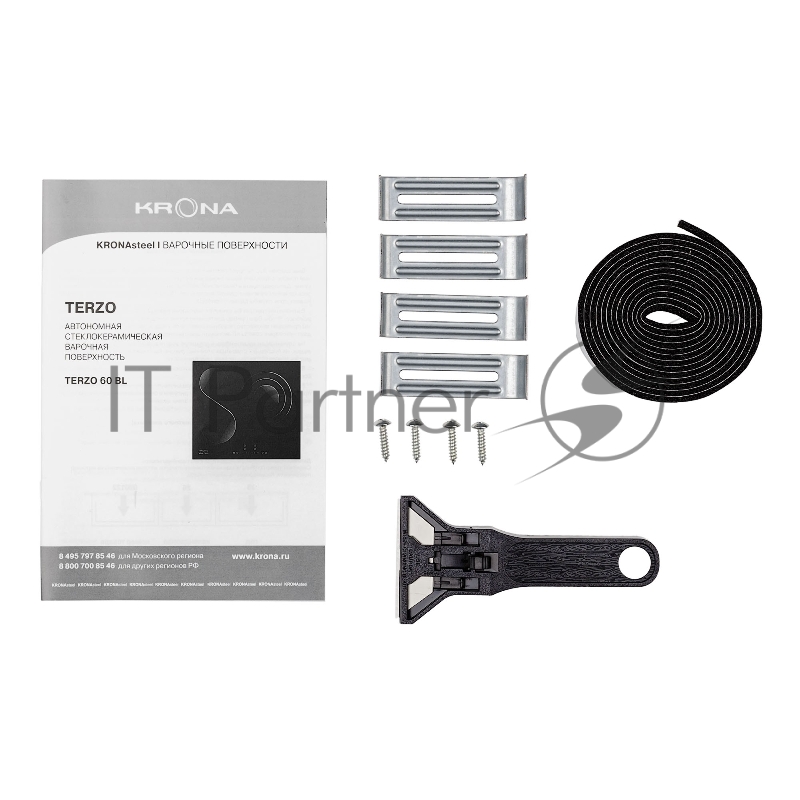 Электрическая варочная поверхность KRONA TERZO 60 BLЦвет:Черный Материалы:Металл/стекло Панель конфорок:стеклокерамика Тип поверхности:независимая электрическая Расположение управления:спереди Управление:сенсорное (слайдерное) Количество конфорок:3 К