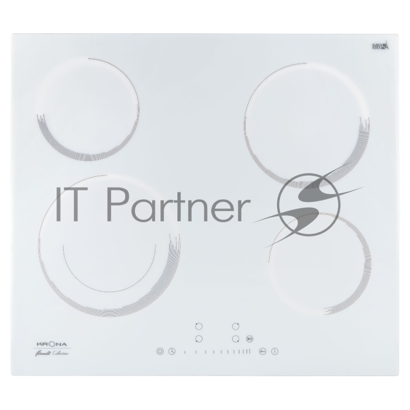 Электрическая варочная поверхность KRONA ORSA 60 WH Цвет:Белый Материалы:Металл/стекло Панель конфорок:стеклокерамика Тип поверхности:независима¤ электрическа¤ Расположение управления:спереди Управление:сенсорное (слайдерное) Количество конфорок:4 Ко