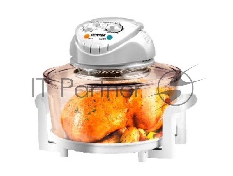 Аэрогриль Centek CT-1456 (белый) <12+5л> 1400Вт, таймер 90 мин, max 250°, 2 решетки