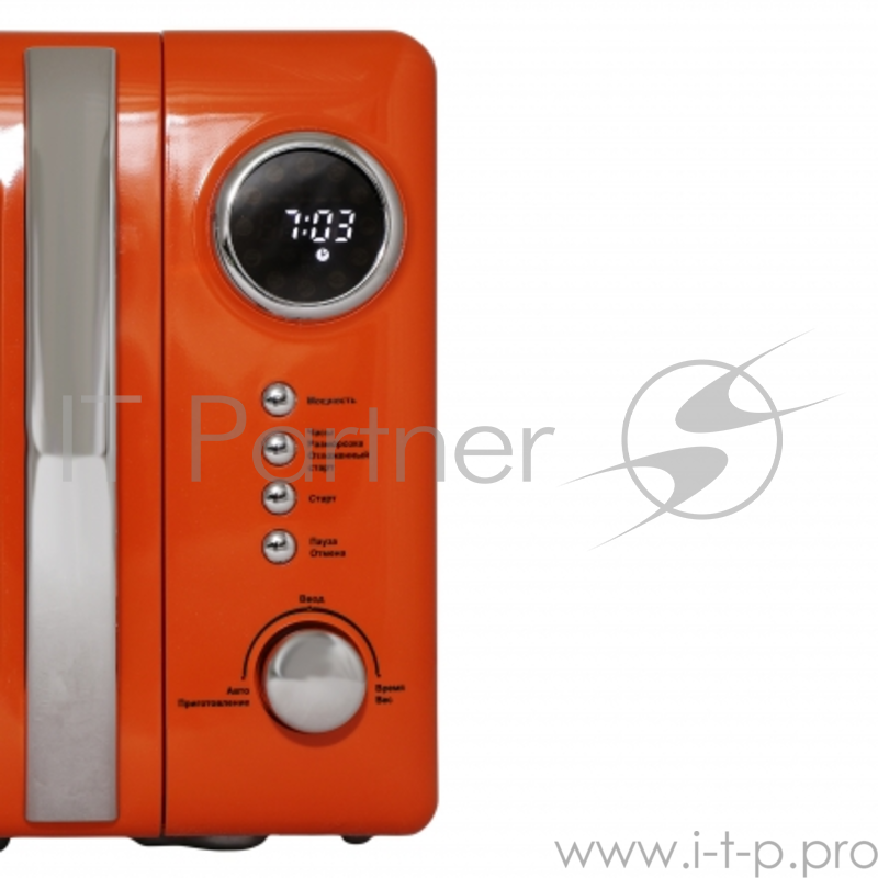 Микроволновая печь TESLER ME-2055 Orange, соло, 20л, мех. управ, 700Вт, оранжевый
