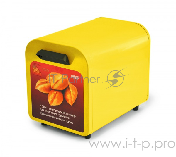 Жарочный шкаф Кедр ШЖ-0,625/220 (желтый, мощность 625Вт., внутренний объем 10л. Вес 7кг. Время разогрева до 250 град. С: не более 20мин. Внутр. размер