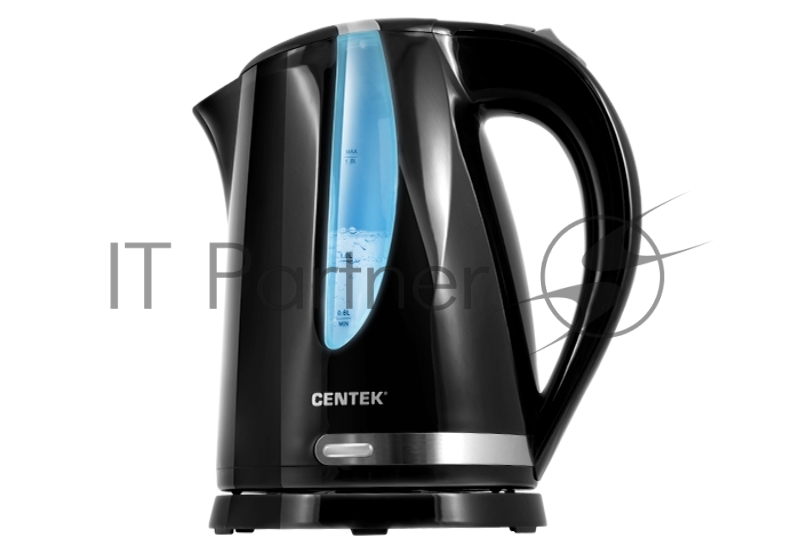 Чайник Centek CT-0040 Black 1.8л, 2200Вт, открывание кнопкой, внутренняя подсветка