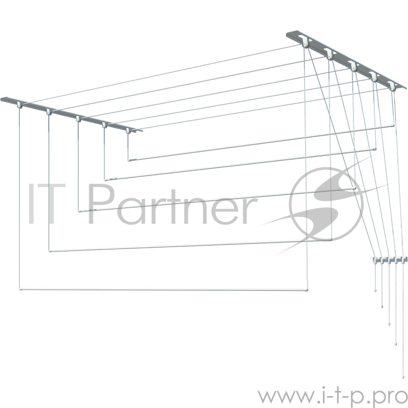 Сушилка для белья 2м (5 стержней) Лиана потолочная