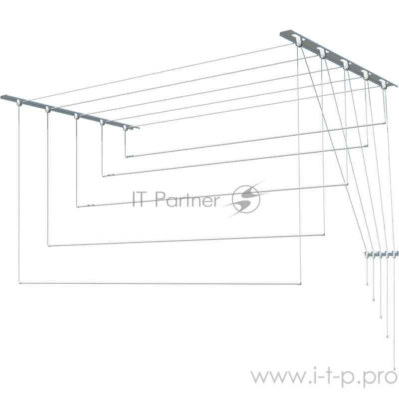 Сушилка для белья 2м (5 стержней) Лиана потолочная