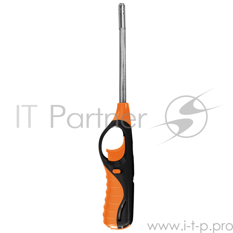 Ecos Зажигалка газовая BBQ ECOS 88С-O, с газом, с защитой от ветра, оранжевая с черным