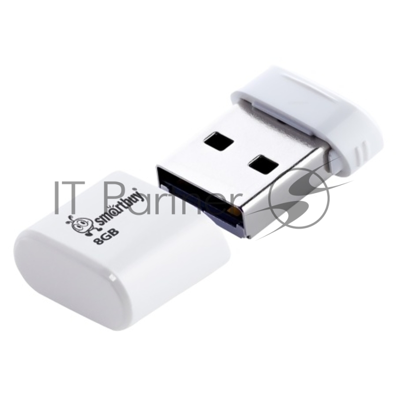 Флеш накопитель USB2.0 8Gb Smart Buy Lara White