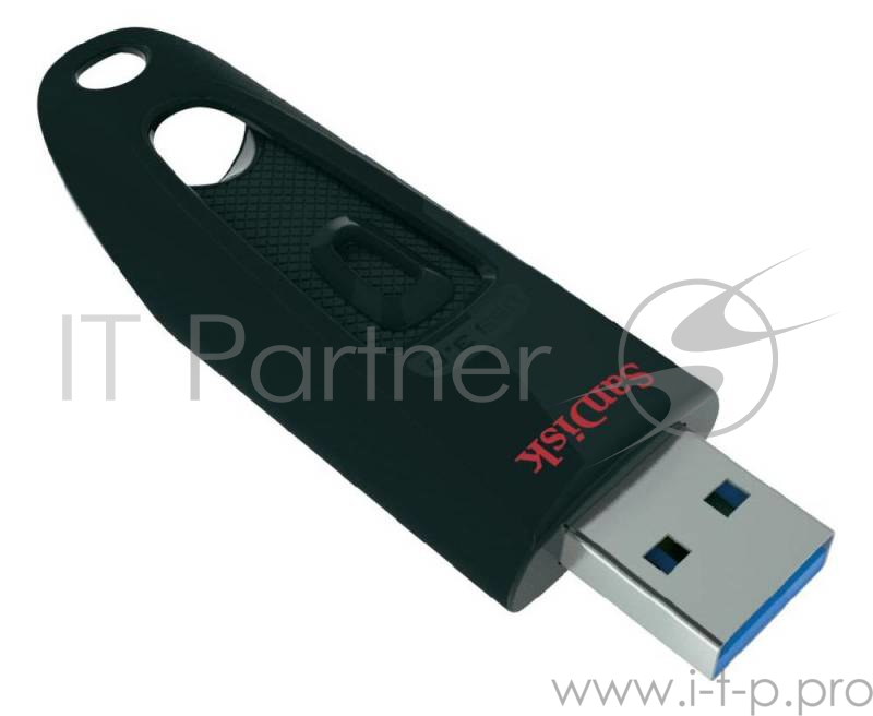 Накопитель USB flash 128ГБ SanDisk Ultra, черный (USB3.0)