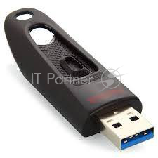 Накопитель USB flash 128ГБ SanDisk Ultra, черный (USB3.0)