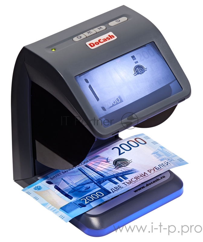 Детектор банкнот DoCash mini IR/UV/AS просмотровый мультивалюта