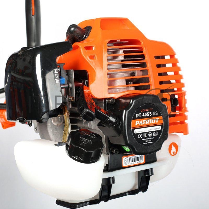 Бензотриммер PATRIOT PT 4555ES Country 250108045 { неразборная, раб. объем 45сс, 2.5 л.с., диам.диска 23см, леска 2.4мм, захват 46см}
